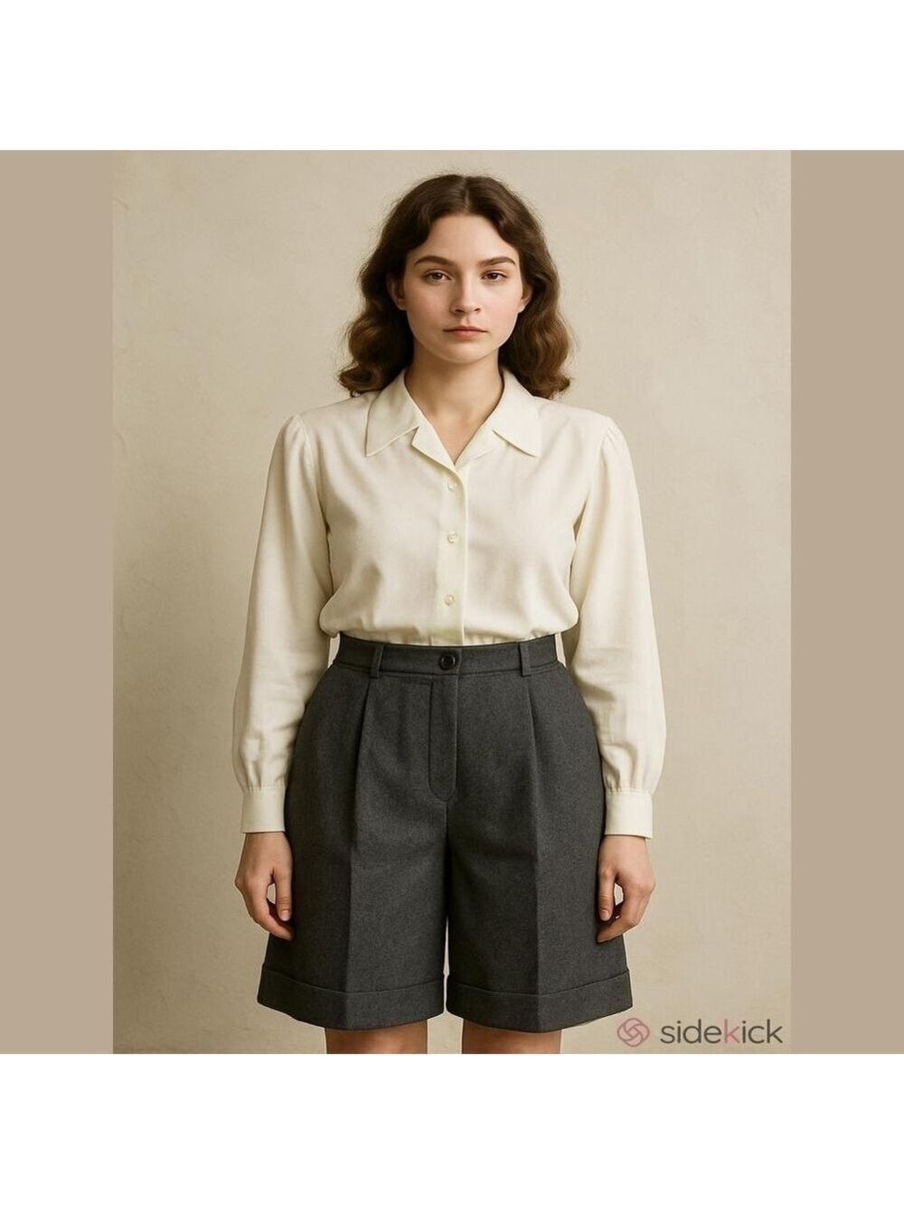 Dolce & Gabbana Women's Grey 100% Virgin Wool Shorts Size EU40 (US 10)